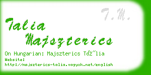 talia majszterics business card